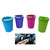 4 Pack Glow in the Dark Butt Bucket Ashtray Cigarette Cup Car Ash Holder Portable Truck Home Office (Pink/Blue/Purple/Green)