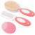 Baby Hair Brush and Comb Set for Newborns & Toddlers?Natural Soft Bristles?Ideal for Cradle Cap? Baby Registry Gift (Pink)