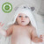HIPHOP PANDA Hooded Towel - Rayon Made from Bamboo, Bath Towel with Bear Ears for Newborn, Babie, Toddler, Infant - Absorbent Large Baby Towel - Bear