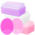Cradle Cap Brush and Sponge Set for Baby - Bath Essentials for Newborns | Treatment Comb | Baby Bath Sponges (5-Pack Pink)
