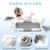 Baby Bathtub, Collapsible Newborn Bathtub for Infant to Toddler 0-24 Months with Soft Cushion and Thermometer,Portable Travel Newborn Tub with No-Sli
