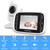 HelloBaby Video Baby Monitor with Camera and Audio, 3.2Inch LCD Display, Infrared Night Vision, Two-Way Audio and Room Temperature Monitoring,Lullaby