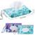 FEBSNOW 2 Pack Baby Wipe Dispenser, Reusable Portable Wipe Holder, Baby Wipes Container, Travel Baby Wipes, Refillable Wet Wipe Pouch (Floral)