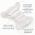 Esembly Cloth Diaper Inner - Organic Cotton Fitted Diaper- Soft, Ultra-Absorbant, Trim-Fitting Layer to Pair with Waterproof Outer for Blowout-Proof