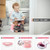 Travel Potty for Toddler, Portable and Foldable Toilet, Apply to Seat Emergency Toilet for Car, Camping, Outdoor, Indoor?Pink?