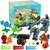 Maikerry 9pcs PVZ Figurines Set Plants Toys Game Great Birthday Gifts for Boys and Girls -with Waterproof Battlefield Map