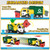 JOYIN Large Friction Powered Garbage Truck Toy Set, Includes Dumpster, Trash Bins, and Learning Cards for Kids, Boy Toys Birthday Gift for Boys Girls