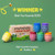 Honeysticks Non Toxic Finger Paint (6 Bright Colors), Washable from Skin, Safe Finger Painting for Toddlers, Kids Ages 1-3, 2-4, 3-5, Perfect First P