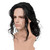 SiYi 80S Disco Wig for Men,Long Wavy Black Rocker Style Punk Metal Sytle Costume Wig for Men