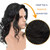 SiYi 80S Disco Wig for Men,Long Wavy Black Rocker Style Punk Metal Sytle Costume Wig for Men