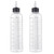 BESARME 2 Pack Applicator Bottle for Hair, 8.5 Ounce Hair Oil Applicator Plastic Squeeze Bottle Root Hair Dye Bottle Twist-On Top Tip Cap with Clear