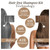 Chestnut Brown Hair Dye Shampoo 3-in-1, Instant & Long-lasting Hair Color Shampoo in Minutes, Gray Hair Coverage for Men & Women, Natural Shampoo Hai