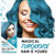 Punky Colour Box Kit Turquoise Semi Permanent Hair Color - Vegan, Cruelty-Free Conditioning Hair Dye, Lasts Up to 35 Washes