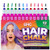 EPIC Hair Chalk for Girls and Boys, 12 Large Dust-Free and Vibrant Chalk, Washable Temporary Hair Color for Kids, Non-Toxic, Face and Body Safe