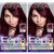 L'Oreal Paris Feria Multi-Faceted Shimmering Permanent Hair Color, V38 Violet Noir, Hair Dye Kit, Pack of 2