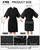 Toulite 4 Pcs Salon Client Gown Robes Cape Hair Salon Black Smock Client Gown Cape with Adjustable Tie for Hair Cutting(No Pocket, Large)