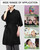 Toulite 4 Pcs Salon Client Gown Robes Cape Hair Salon Black Smock Client Gown Cape with Adjustable Tie for Hair Cutting(No Pocket, Large)