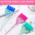 6 Pieces Hair Color Brush Set with Glitter Handles for Highlighting, Tint and Coloring Hair Sections Multicolor Glitter Dye Brush Salon Home Dyeing C