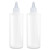 BRIGHTFROM Twist Top Applicator Bottles, Squeeze 8 OZ Empty Plastic Bottles, Refillable, Open/Close Nozzle - Hair Coloring/Multi Purpose (Pack of 2)