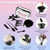 OPAWZ 16Pcs Hair Dye Coloring Kit, Brush and Mixing Bowl Set, Hair Dye Tools Kit, Include Mixing Bowl, Applicator, Clips, Brushes, Comb, Gloves and R