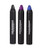 Professional Hair Chalk Temporary Hair Dye Non-toxic Hair Color Crayon Cover White Hair Color Patch (3packs-black-blue-purple)