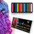 Hair Chalk Stick Set, Halloween Christmas Birthday Cosplay and DIY, Non-toxic Temporary Washable Hair Color Chalk Girls Boys Teen Kids Gift, 12 Color