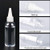 Trendbox 2oz Clear Plastic Bottles Applicator with Twist Top Cap BPA-Free for Hair Oils and Liquids 24 Pack with 24pcs Labels