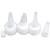 EZPRO USA Applicator Empty Plastic Bottle Twist Top Cap with Long Tip, BPA-free Coloring Treatment Squeeze Bottles for Food/Hair/Tattoo, Bleach Dye A