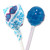 Dum Dums Blu Raspberry Lollipops - Bulk Candy Box with Lollipops Individually Wrapped, Single Flavor Gourmet Suckers - 50 Count