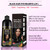 Black Hair Dye Shampoo Instant 3 in 1 for Gray Hair Coverage - Herbal Formula, Semi-Permanent Hair Color in 10 Minutes, Lasts 30 Days, 100% Grey Cove