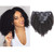 Anrosa 8A Grade Afro Kinky Curly Clip ins Natural 3C 4A Hair for African American Black Women Real Remy Hair Kinkys Curly Clip in Hair Extensions Hum