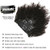 SAEIALL Hair Mongolian Afro Kinky Curly Clip In Hair Extensions 4C Afro Kinky Clip Ins 120g/set Mongolian Virgin Remy Human Hair Clip On Hair (1 bund