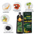 AUGEAS 500ML Black Permanent Hair Color Shampoo, 3 IN 1 Organic Herbal Fast Coloring Shampoo for Men and Women to Cover Grey/White Hair (BLACK)