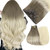 Easyouth 22 Inch Clip in Extensions Real Human Hair Ombre Extensions Clip in Human Hair Light Brown Ombre Platinum Blonde Soft and Smooth Human Hair