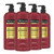 TRESemmé Shampoo 4 Pack Keratin Smooth Transforming Unruly Hair, Formulated with Lamellar-Discipline, 28 Fl Oz