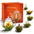 Creano Flowering Tea Gift Set - White Tea  6 Blooming Tea with 17oz Glass Teapot