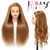 SOPHIRE 26"-28" Long Hair Mannequin Head with 80% Real Human Hair, Hairdresser Practice Training Head Cosmetology Manikin Doll Head with 9 Tools and
