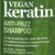Difeel Vegan Keratin Anti Frizz Shampoo 33.8 oz - Cruelty Free Vegan Sulfate Free Shampoo