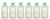 BVLGARI Au The Vert (Green Tea) Shampoo, lot of 6 bottles, 2.5 Ounce each, 15 Ounces Total