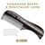 KENT A 81T Graphite X-Small Men's Beard Mustache Pocket Comb, Fine Toothed for Facial Hair Grooming and Styling. Hand-Made of Quality Cellulose Aceta