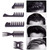 Styling Hair Comb Set Salon Barber Hairstylist Comb 5 Pack Professional Hair Brush Retro Hairdressing Hair Care Style Accessory Double-sided for Men