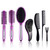 SIQUK 7 Pcs Hair Styling Set for Women and Men: Round Brush, Paddle Brush, Detangling and Wet/Dry Brushes