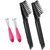 Boao 4 Pcs Hair Brush Cleaning Set Tool Mini Hair Cleaning Brush Cleaner Tool for Removing Dust Home Salon Use(Black)