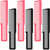 Patelai 6 Pieces Clipper Barber Comb Professional Flat Top Combs for Stylists and Barbers(Black, Pink)