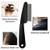 Yumflan Dandruff Comb, Stainless Steel Fine Tooth Dandruff Remover, Professional Scalp Comb Hair Comb for Kids and Adults (Black)