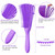 2 Pieces Detangling Brush for Afro America/African Hair Textured 3a to 4c Kinky Wavy/Curly/Coily/Wet/Dry/Oil/Thick/Long Hair, Knots Detangler Easy to