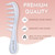 Rene of Paris Wide Tooth Detangling Comb - Hair & Wig Lift Styling Tool