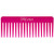 Punky Wide Tooth Comb for Women - Pink, Detangler Comb, No Handle Hair Detangling Combs for Wet, Dry & Curly Hairs