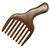 Meta-C Hair/Beard Pick/Comb  Made Of One Whole Piece Of Natural Green Sandal Wood With Fantastic Handle (Wide Tooth)