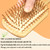 Adevwair Bamboo Hair Brush Natural Hairbrush for Hair Growth, Paddle Hair Brushes for Women Men Kids Massage Scalp, Wooden Detangler Brush for Wet Cu
